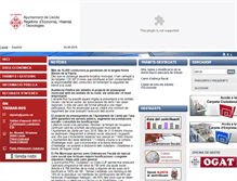 Tablet Screenshot of economia.paeria.cat