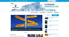 Desktop Screenshot of patrimonihidroelectric.paeria.cat