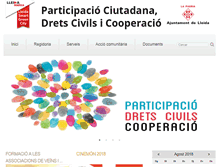 Tablet Screenshot of participacio.paeria.es
